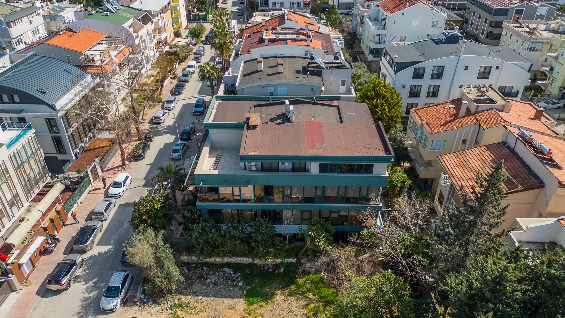 DJI_0102 Lara Barınaklar’da Kurumsal Kimliğe Uygun 200 m² Dubleks Prestijli Ofis & İş Yeri