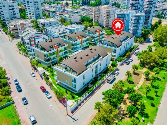 Kanyon Park Evleri’nde Havuzlu, Full Eşyalı ve Kapalı Otoparklı Lüks 1+1 Daire