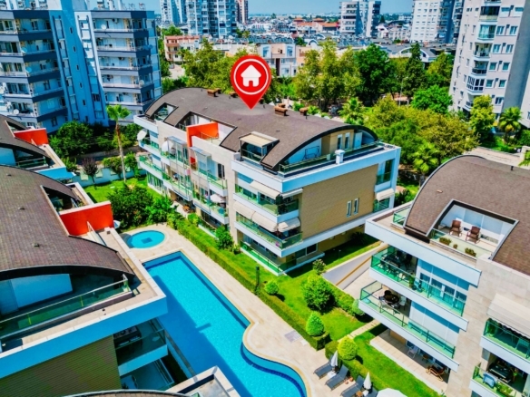 Kanyon Park Evleri’nde Havuzlu, Full Eşyalı ve Kapalı Otoparklı Lüks 1+1 Daire