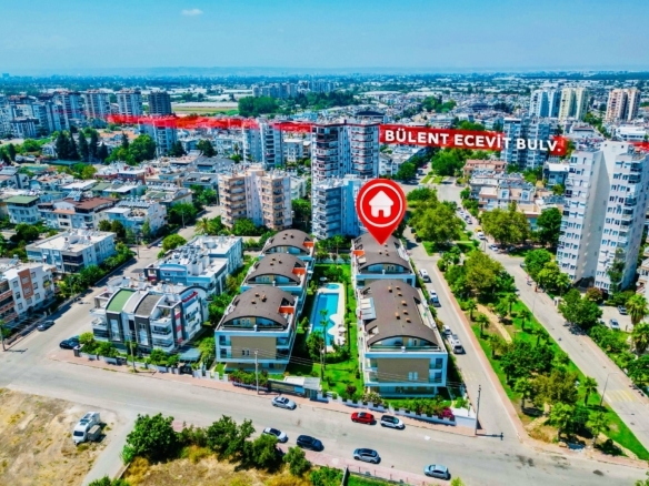 Kanyon Park Evleri’nde Havuzlu, Full Eşyalı ve Kapalı Otoparklı Lüks 1+1 Daire