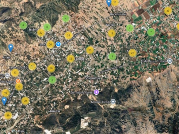 ANTALYA-Elmalı ,Köy içi imarlı ve Tapusuna Ev işlenmiş 910 m²