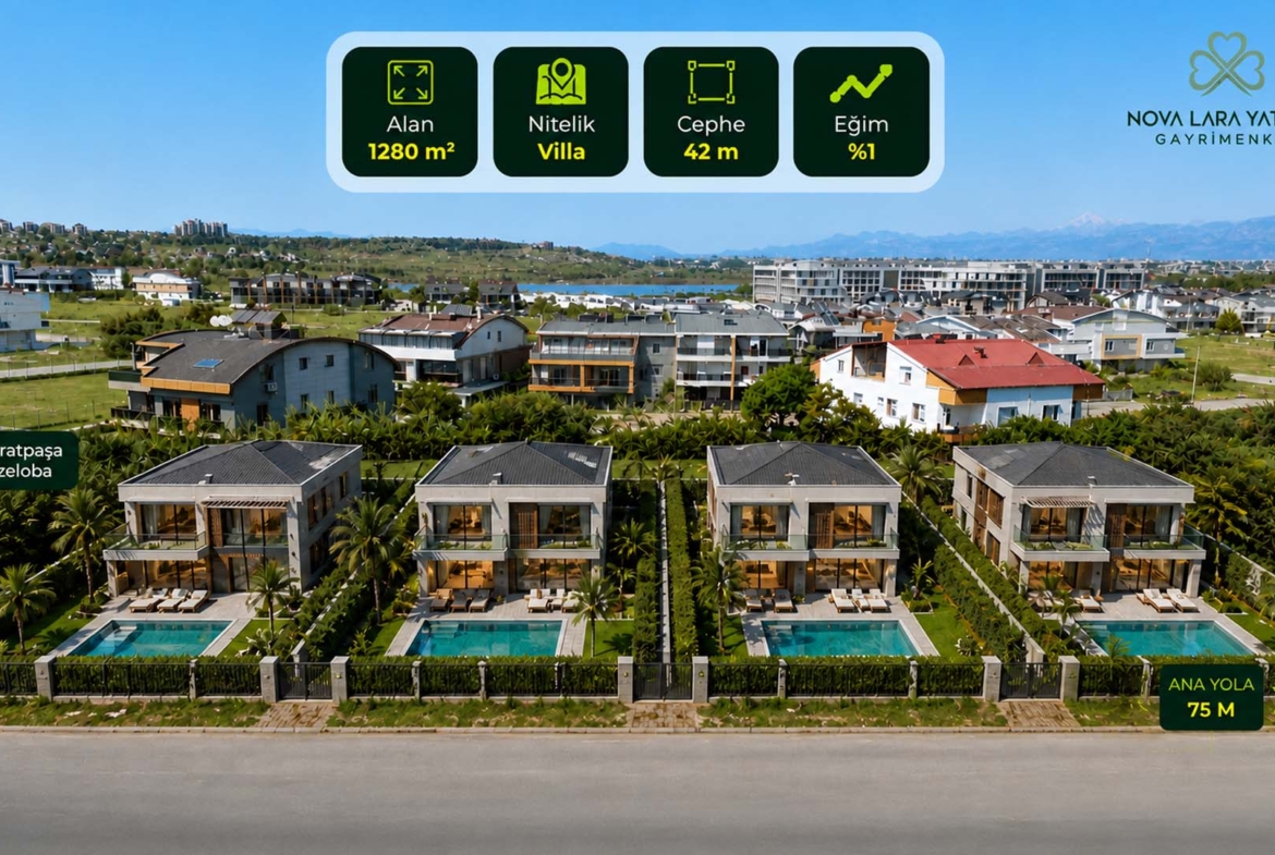 GÜZELOBA Emsalsiz | 1247 m² ARSA| KONUT | VİLLA & BUTİK OTEL